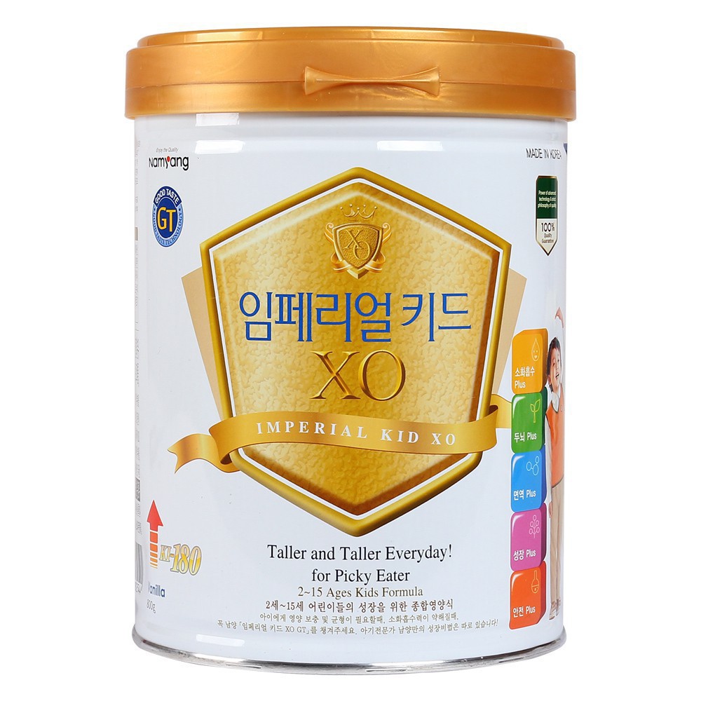 Sữa XO Imperial KID 350g & 800g. Giúp phát triển thể chất vượt trội. Nhập khẩu Hàn Quốc