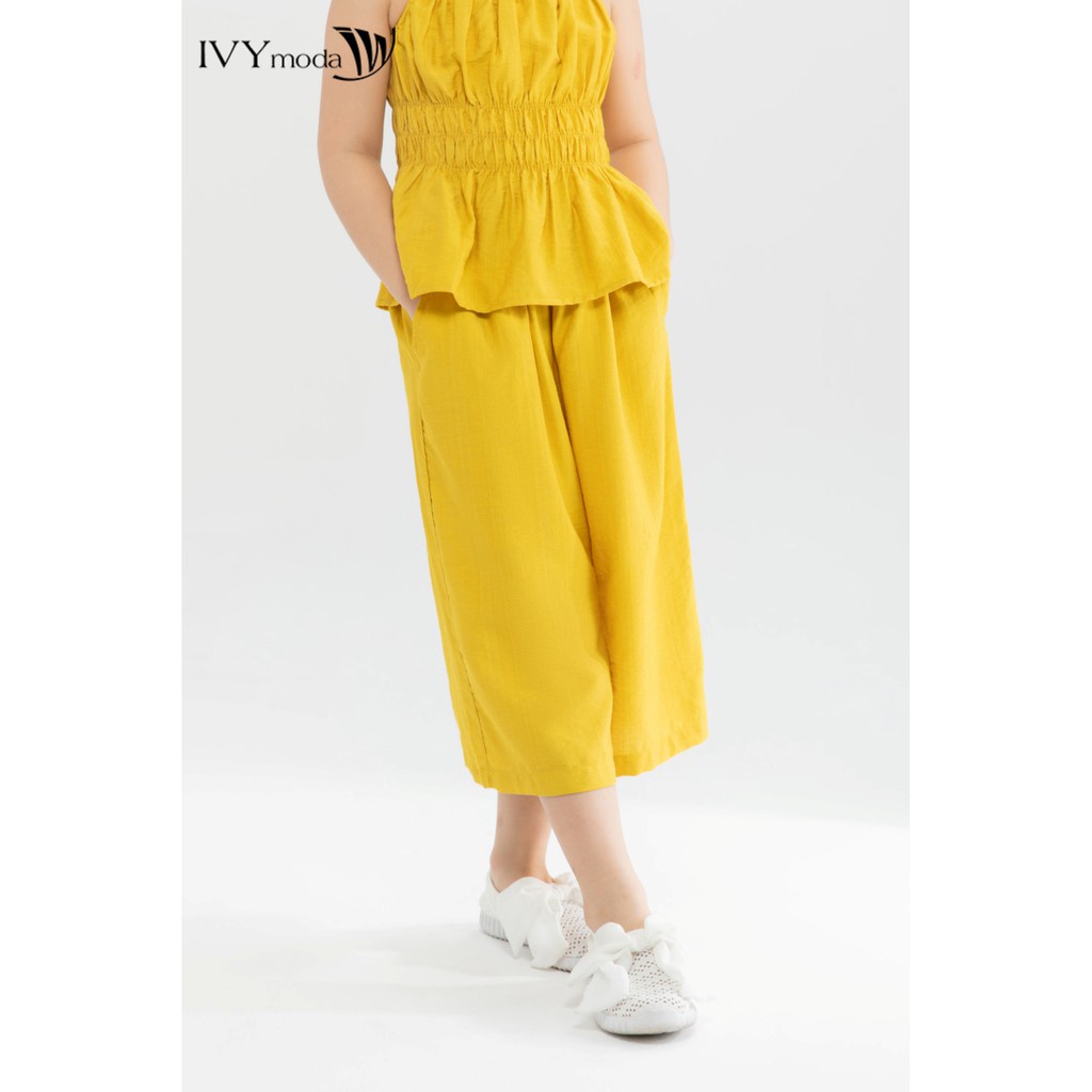 [NHẬP WABRTL5 GIẢM 10% TỐI ĐA 50K ĐH 250K ]Áo 2 dây croptop (kèm quần) bé gái IVY moda MS 12G1352