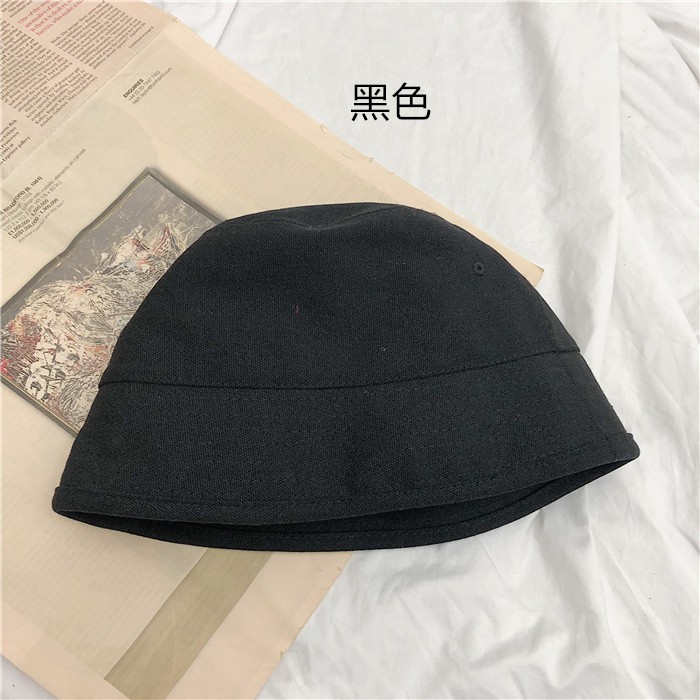 Mũ Bucket Màu Trơn Phong Cách Retro Nhật Bản Chất Lượng Cao