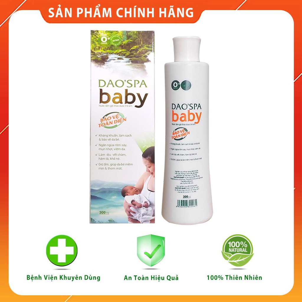 Nước tắm bé thảo dược người Dao Đỏ Dao'Spa Baby - Chai 300ml