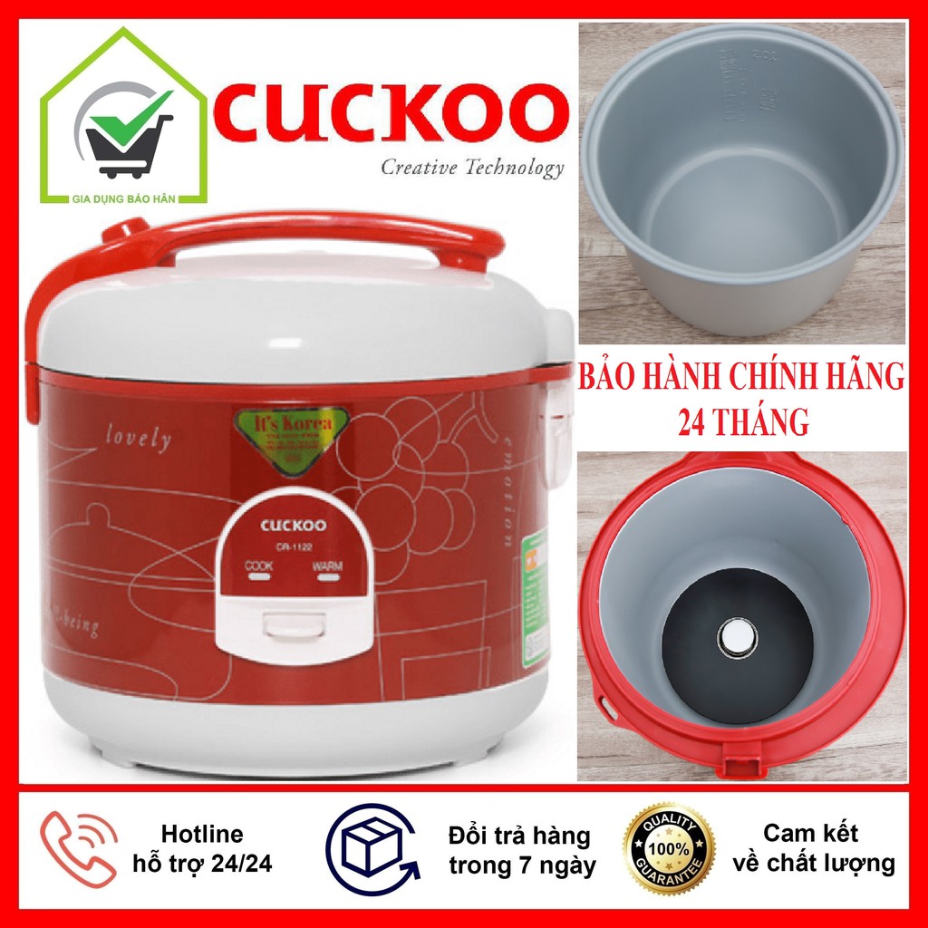 Nồi Cơm Điện Cuckoo 2 Lít CR-1122 Phù Hợp 4-7 Người Ăn, Bảo Hành 24 Tháng