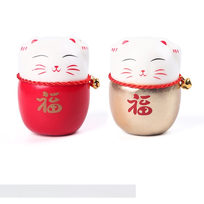 Mèo Thần Tài Trang Trí Tết, Trang Trí Handmade
