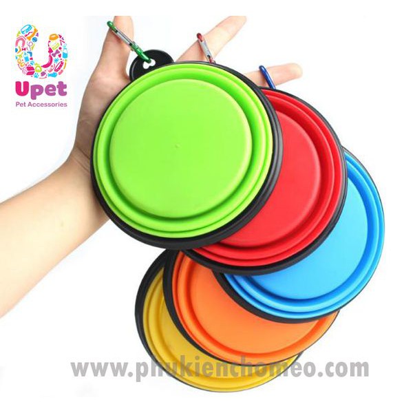 [Tiện lợi] SP1558 - Bát ăn cao su, có thể gấp được khi đi chơi, du lịch,  dùng đựng hạt và nước uống, an toà và tiện lợi