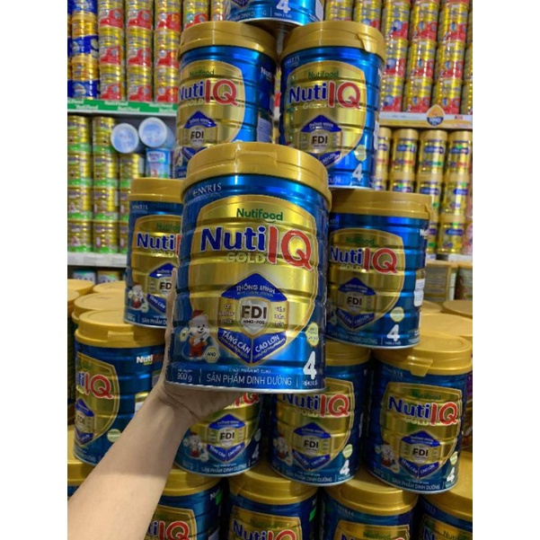 Sữa bột Nuti IQ Gold 4 lon 900g Date Mới ( Mẫu mới)