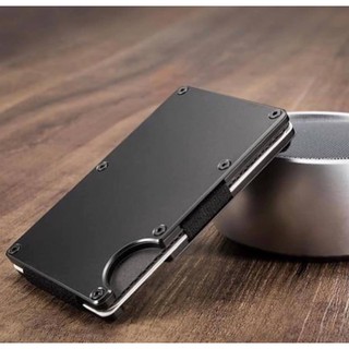 Ví kẹp tiền thẻ ATM Money Clip Carbon Fiber Metal - SmartStore1688