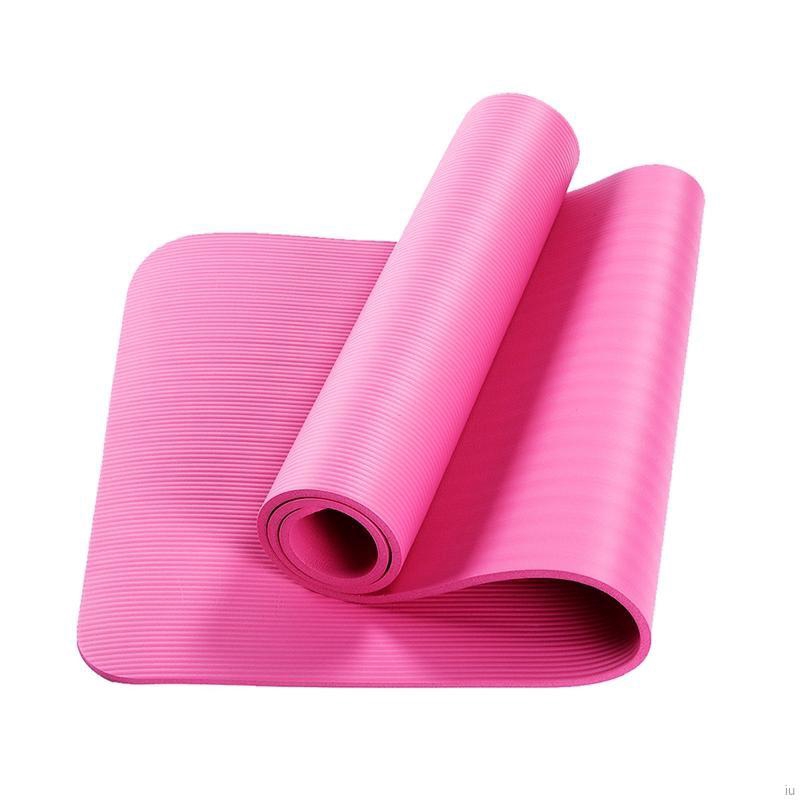 Thảm Tập Yoga Màu Trơn Dày 10mm