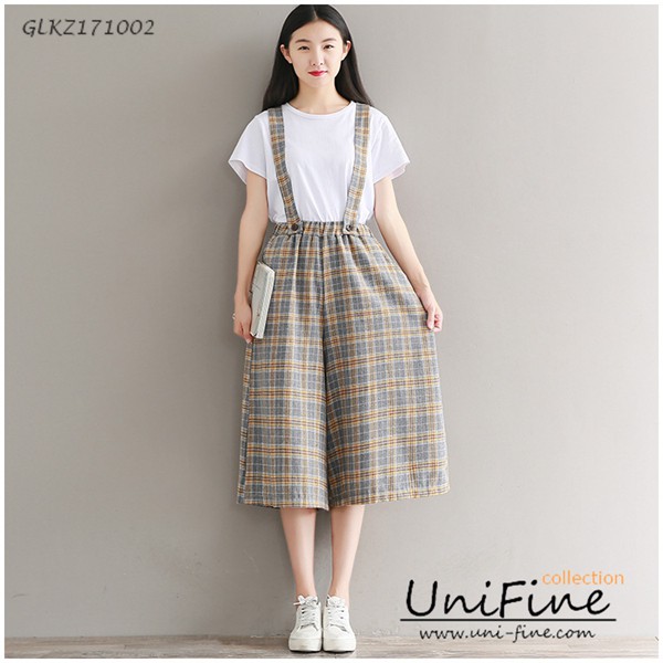 Quần yếm nữ có dây sọc caro - GLKZ171002 | BigBuy360 - bigbuy360.vn
