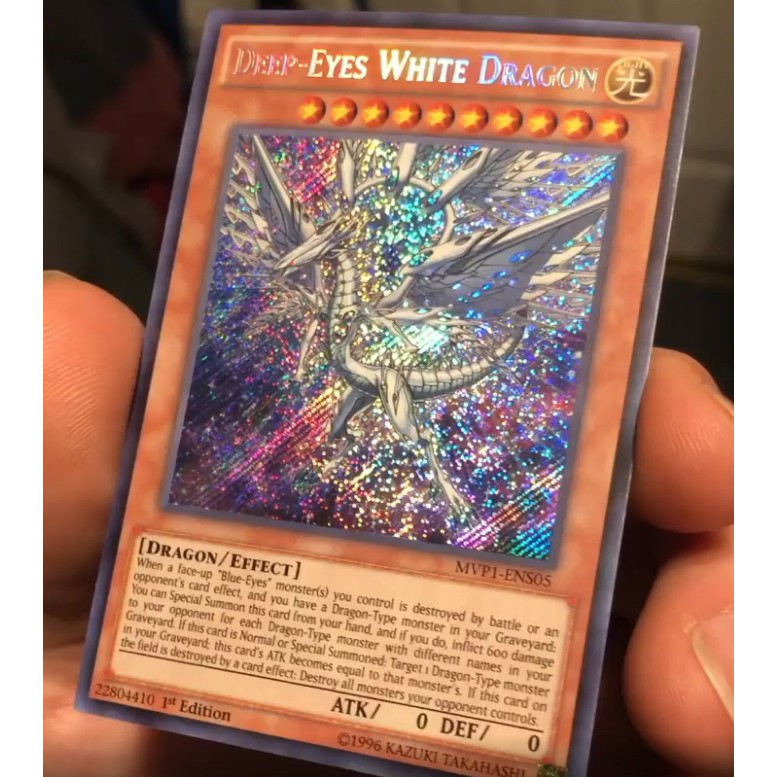 Yugioh - Deep Eyes White Dragon (Ultra Rare/ Secret Rare) | Shopee Việt  Nam