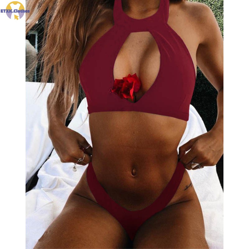 1 Bộ Bikini Màu Trơn Thời Trang Nữ Tính | BigBuy360 - bigbuy360.vn