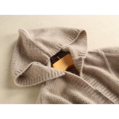 Áo Khoác Len Dáng Dài Có Mũ Mẫu Mới 2023