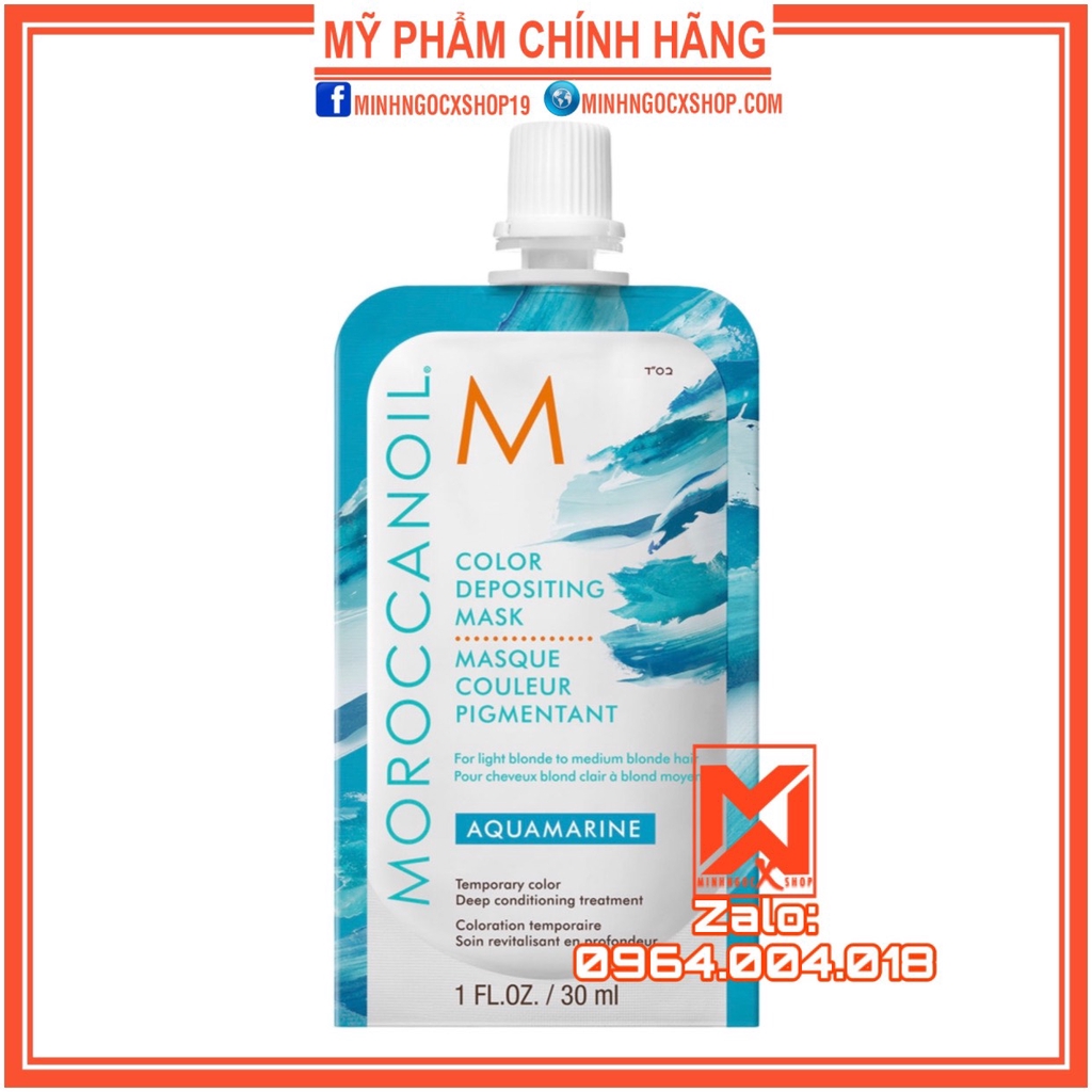 ✅[ MOROCCANOIL ] HẤP GIỮ MÀU XANH NƯỚC BIỂN MOROCCANOIL AQUAMARINE 30 - 200ML CHÍNH HÃNG