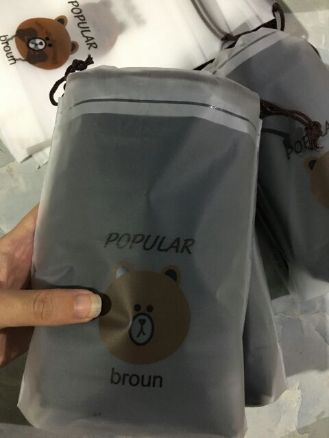 Quần Legging thun lạnh túi gấu Brown
