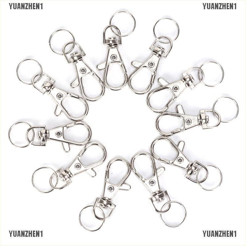 [YUANZHEN1] Set 10 Kẹp Móc Tôm Hùm Bạc Kích Hoạt Túi Xách