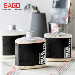 Chai Thủy Tinh Vuông Dẹp 100ml , 200ml , 250ml Nắp Nhôm | Tùy Chọn Dung tích