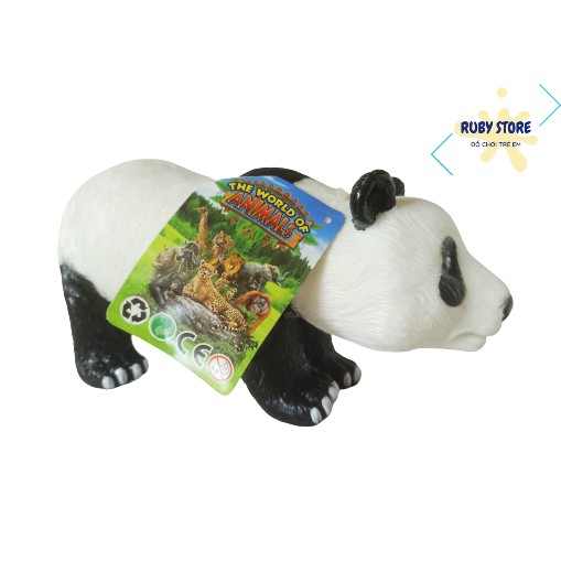 MÔ HÌNH GẤU TRÚC PANDA 3D (Nhựa mềm cao cấp)