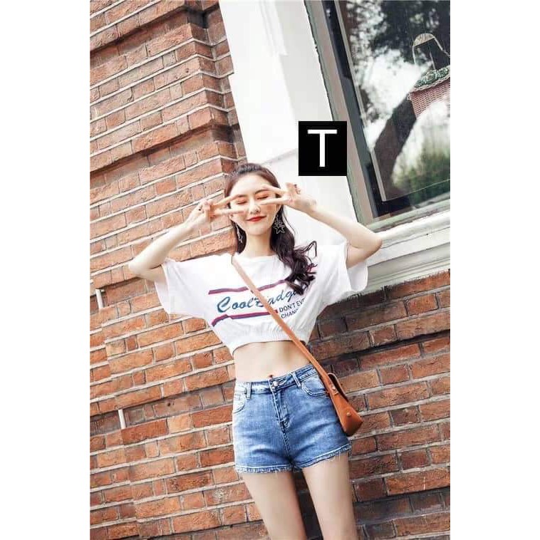 Áo croptop Cool chun gấu DTR2502 | BigBuy360 - bigbuy360.vn