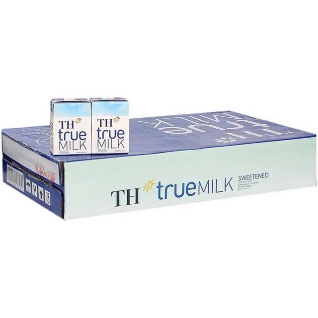 Lốc 4 hộp Th true milk có đường 110ml