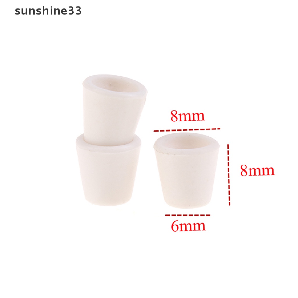SU 5pcs 1/12 Dollhouse Miniature White Tea Cups Model Kitchen Tableware Decoration n