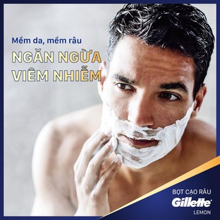 Dao cạo râu Gillette Mach 3 Lưỡi Cạo Cao Cấp( Tặng Kèm chai Bọt cạo râu 175g)