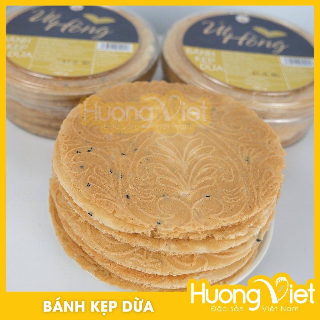 Bánh kẹp dừa nướng Út Hồng, bánh xốp giòn đặc sản Tây Ninh, đồ ăn vặt miền Nam mê luôn ngay lần đầu thưởng thức