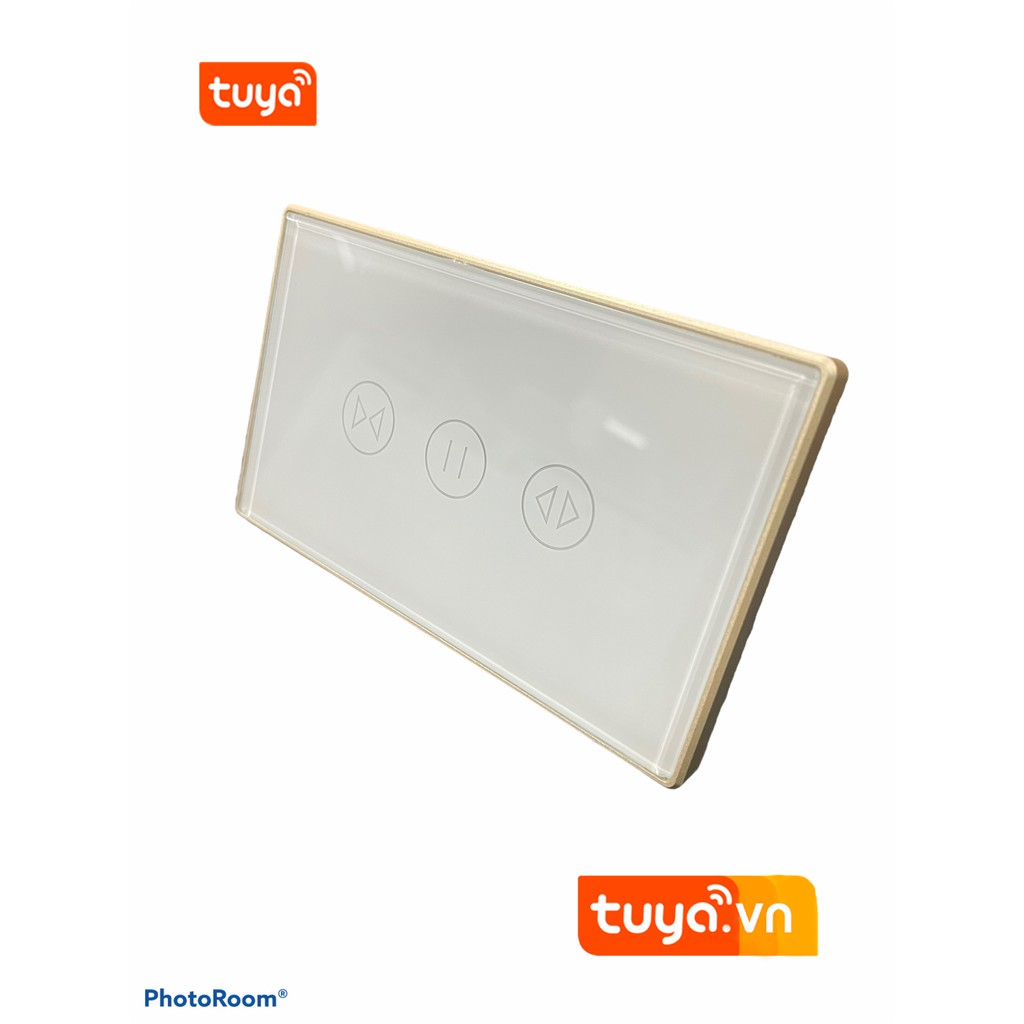Công Tắc Điều Khiển Cửa Cuốn Đảo Chiều Động Cơ Viền Kim Loại Wifi Tuya CS1v2