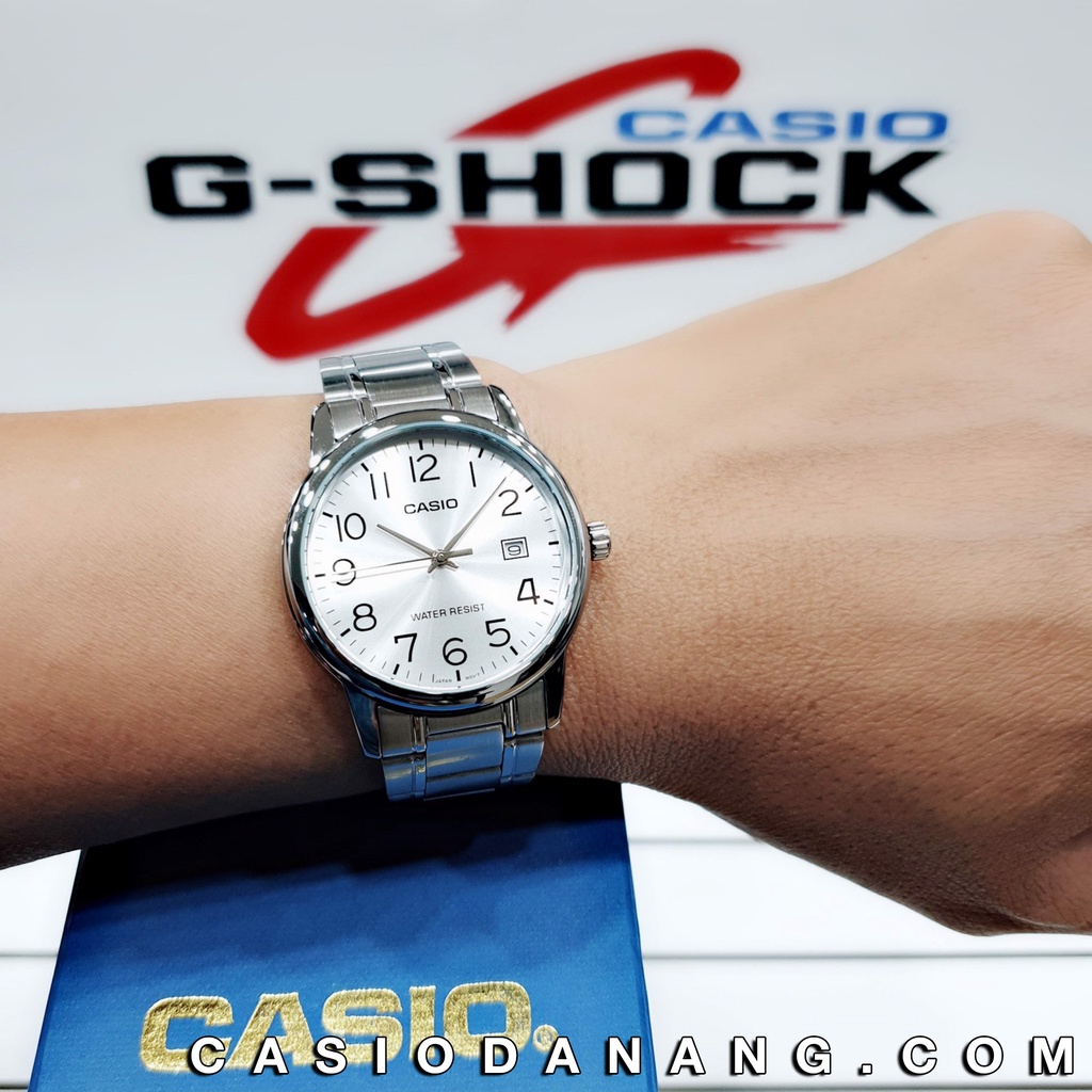 Đồng hồ nam dây kim loại Casio Standard chính hãng Anh Khuê MTP-V002D-7BUDF (37mm)