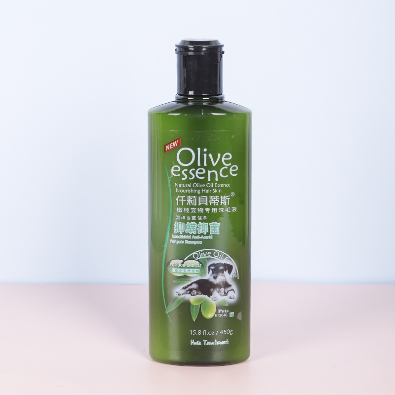 Sữa tắm cho chó mèo Olive Essence chai 450ml giúp dưỡng lông khử mùi