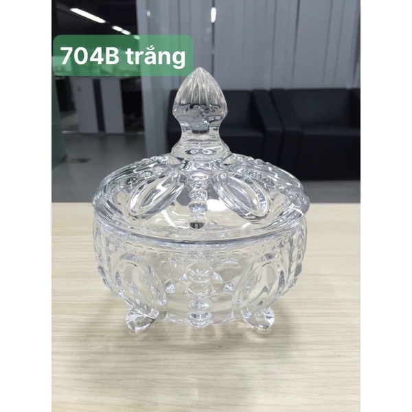 Thố thuỷ tinh cỡ lớn đựng hạt hướng dương, hạt bí các loại