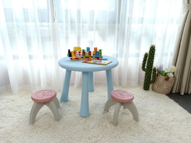 Bộ bàn ghế Toys House cho bé (1 bàn ,2 ghế) TH1219-RT01B