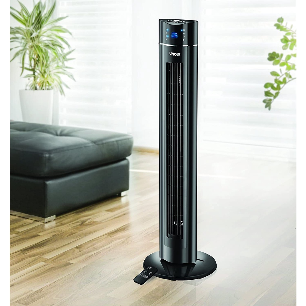 Quạt tháp Unold 86855 công suất 60W, quạt điều khiển từ xa không gây tiếng ồn, nhập Đức chính hãng