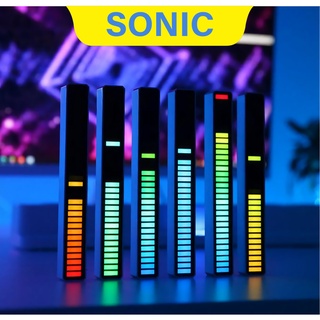 Thanh đèn led rgb nháy theo nhạc - đèn led cảm ứng theo nhạc cảm âm nhiều chế độ thông minh , 8 chế độ nháy, 18 chế độ
