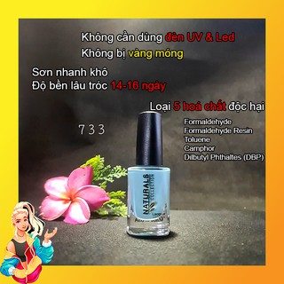 [Sơn Thường Như Sơn Gel] Sơn Móng Tay Organic Màu Xanh Ngọc 15ml Naturals Collection