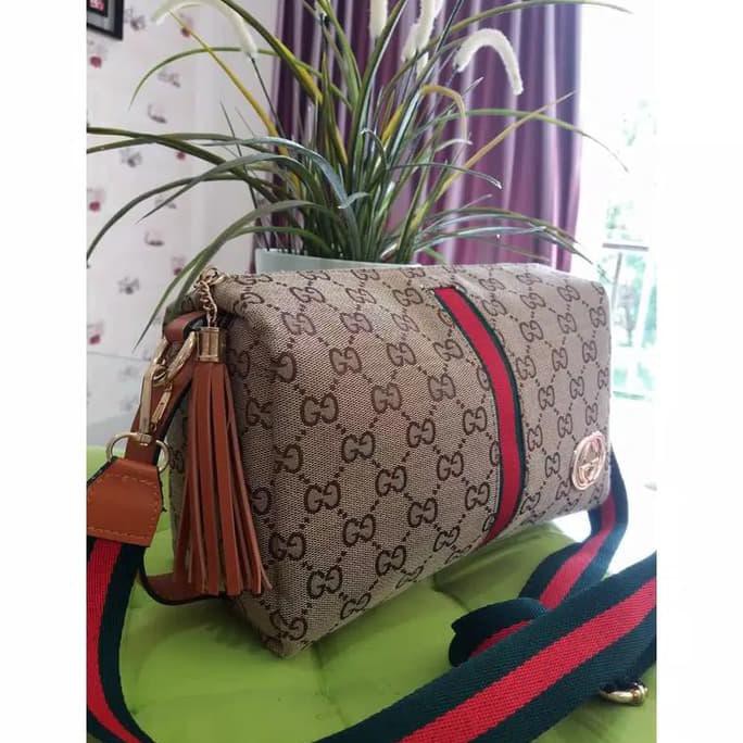 Túi Xách Gucci Vải Canvas Màu Đen Thời Trang Cao Cấp Cho Nữ