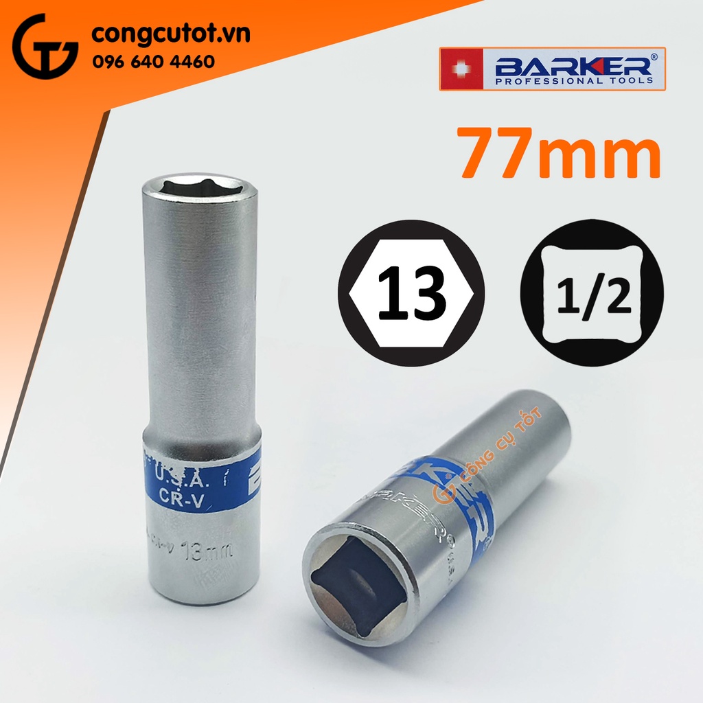Tuýp lục giác 1/2 dài 77mm BAKER số 13