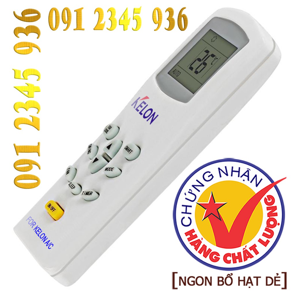 Remote Điều khiển Điều hòa Máy lạnh KELON &quot;HÀNG ĐẸP&quot;. (Mẫu số 1)