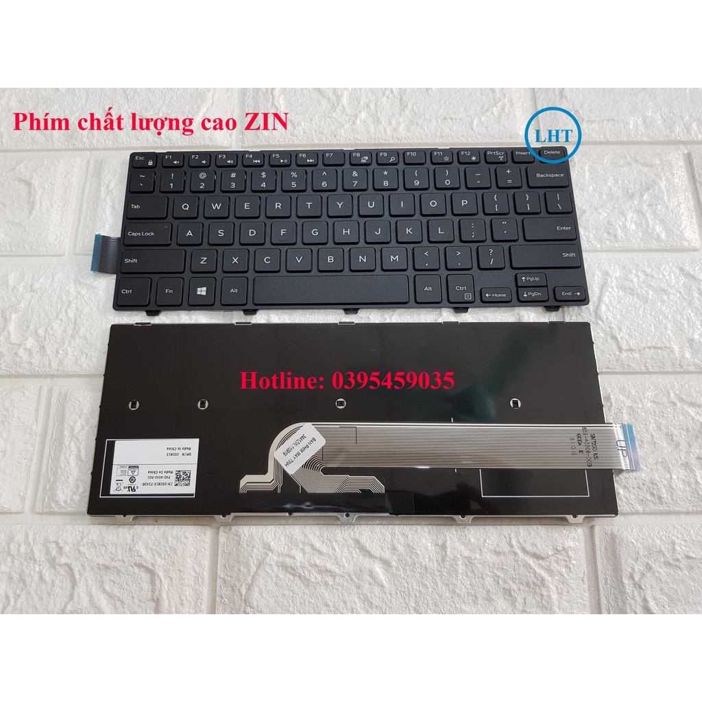 Bàn phím Laptop Dell Inspiron 14 3000 ZIN dành cho 3442 3451 3441 3443 3459 3465 3467 3446 5542 5543 5545 - nhập khẩu