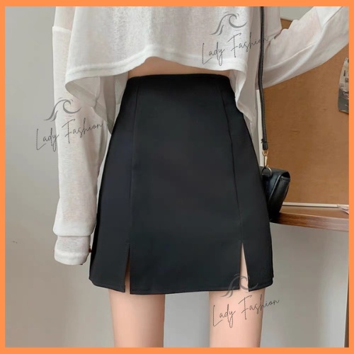 Chân Váy Chữ A Dáng Ngắn Chất Tuyết Mưa Dày Dặn Co Giãn Lưng Cao Xẻ Tà 2 Bên Dáng Ôm Quyến Rũ