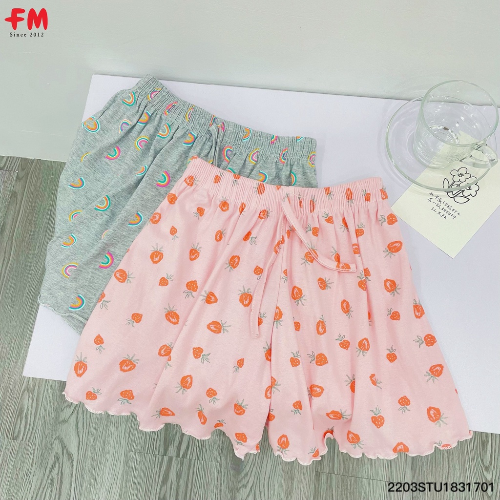 Quần đùi thun nữ Fmstyle shop quần đùi màu sắc hoạ tiết dễ thương | Xả kho combo 3 quần 90k | 220401302