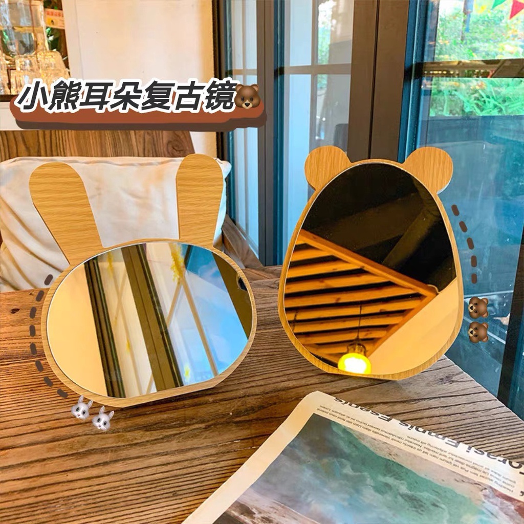 Gương Gấu Thỏ, Gương Để Bàn Phù Hợp Decor
