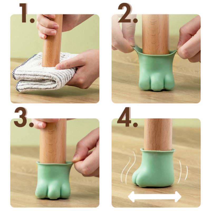 Vỏ Bọc Chân Bàn Ghế Hình Tròn Chống Trượt Chất Liệu Dày Dặn Tiện Dụng