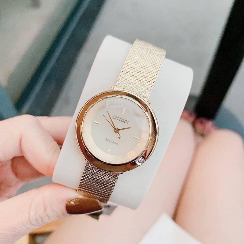 ĐỒNG HỒ NỮ CHÍNH HÃNG Citizen EM0642-52P Eco Drive