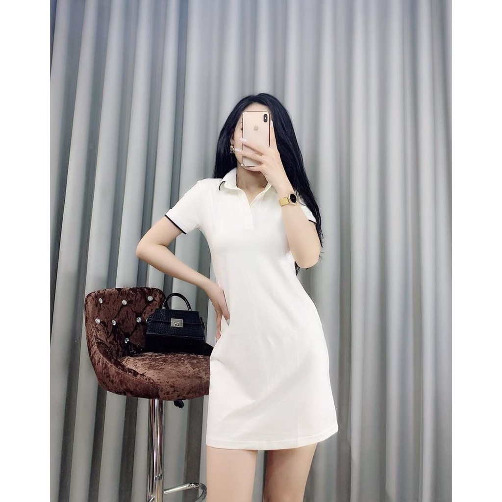 Váy Polo Nữ Cotton 4 Chiều Cao Cấp [Freeship] Đầm Nữ Cổ Bẻ Ngắn Tay Dáng Ôm Body (Hình Thật Shop Chụp) | BigBuy360 - bigbuy360.vn