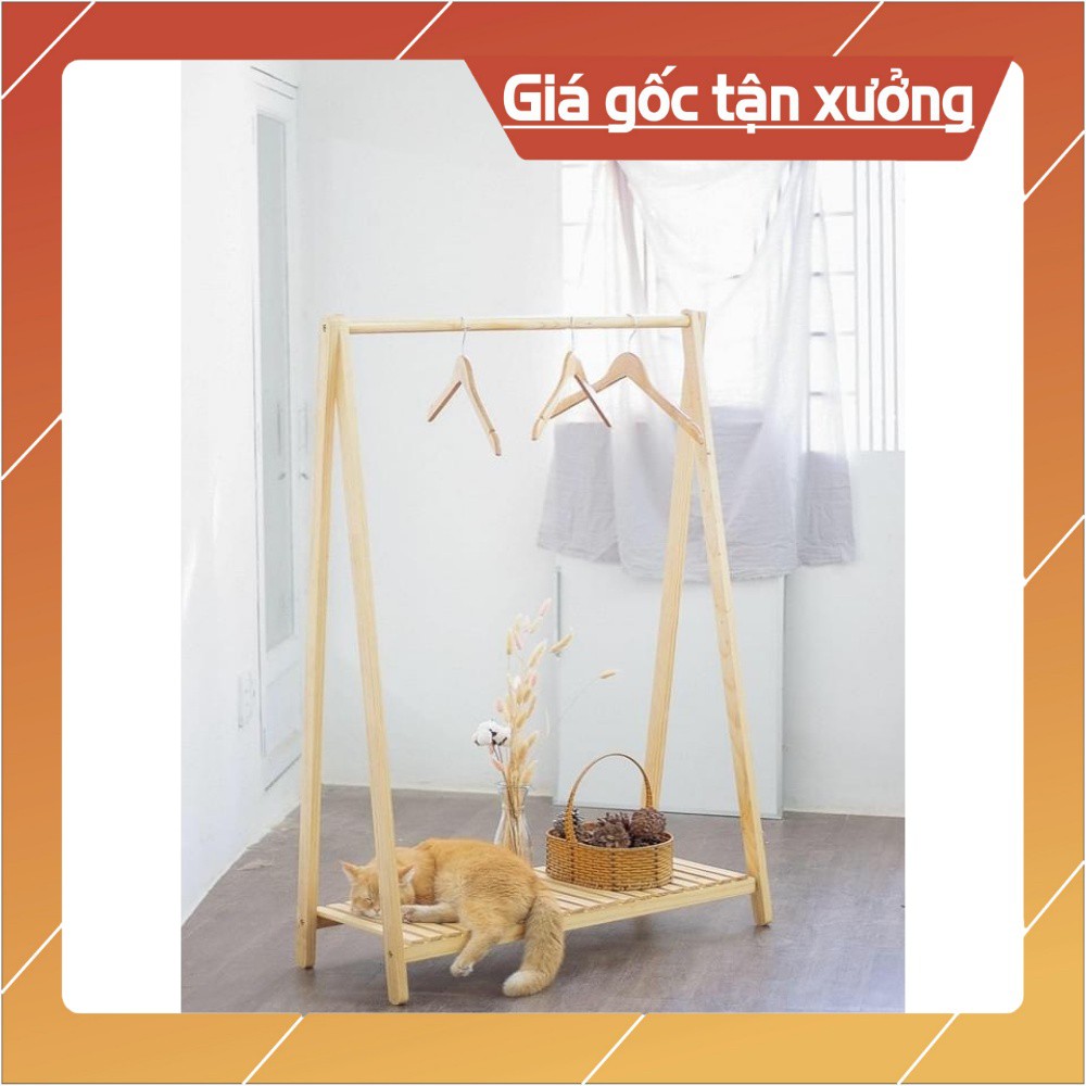 Kệ Treo Quần Áo Chữ A 1 Tầng - hàng loại 1- Gỗ Thông Nhập Khẩu (Giá Treo Quần Áo Chữ A 1 Tầng)