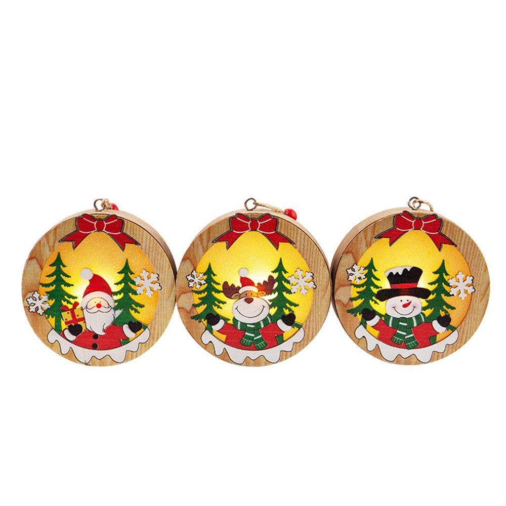ZAIJIE24 Đèn LED Trang Trí Giáng Sinh Hình Ông Già Noel