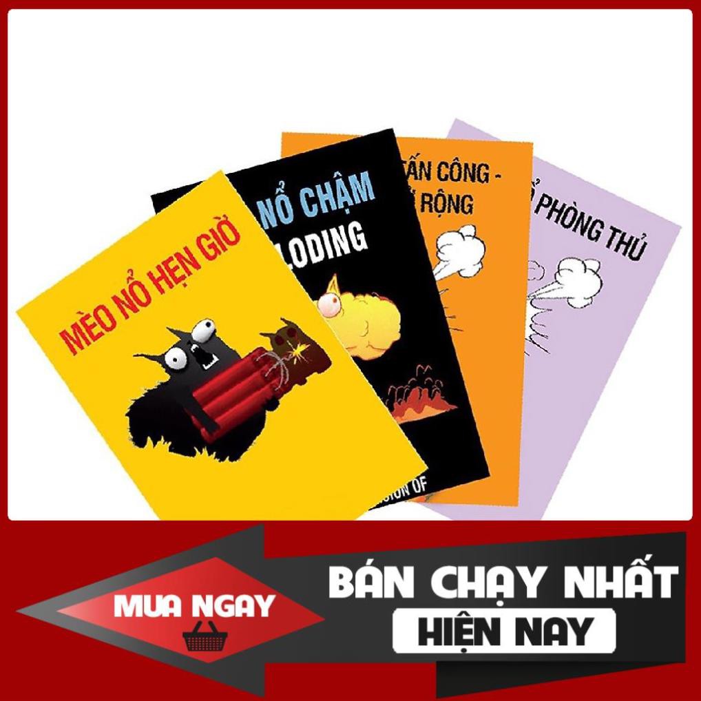 Set Mèo Nổ Tưng Bừng: Combo Mèo Nổ + 4 Bản Mở Rộng Việt Hóa Bản Đẹp