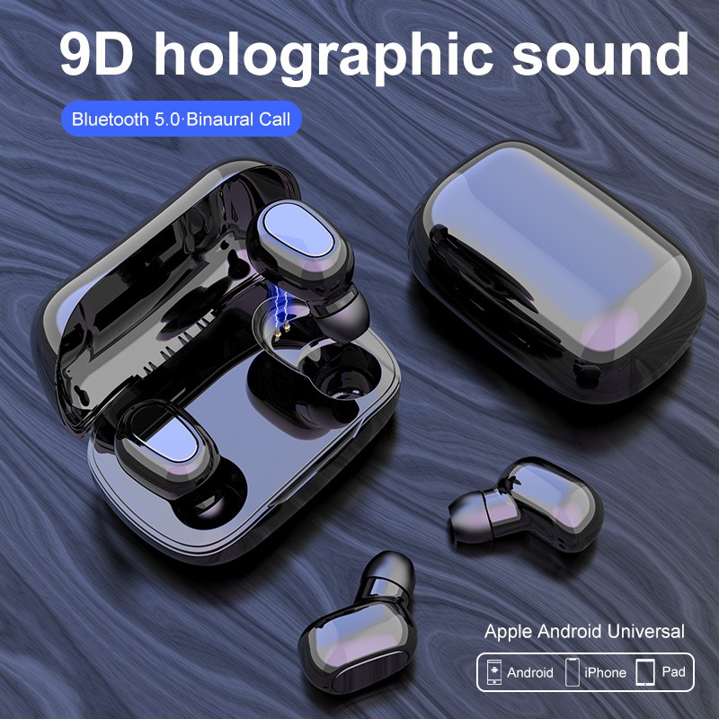 Tai Nghe Bluetooth 5.0 Không Dây B' L21 Mini Có Hộp Sạc | BigBuy360 - bigbuy360.vn