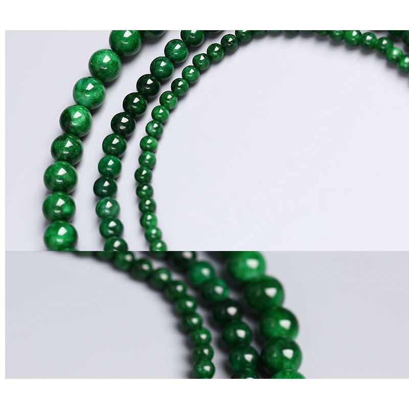 Chuỗi Hạt Tròn Bằng Sắt Màu Xanh Dương Chất Lượng Cao Dùng Làm Trang Sức DIY