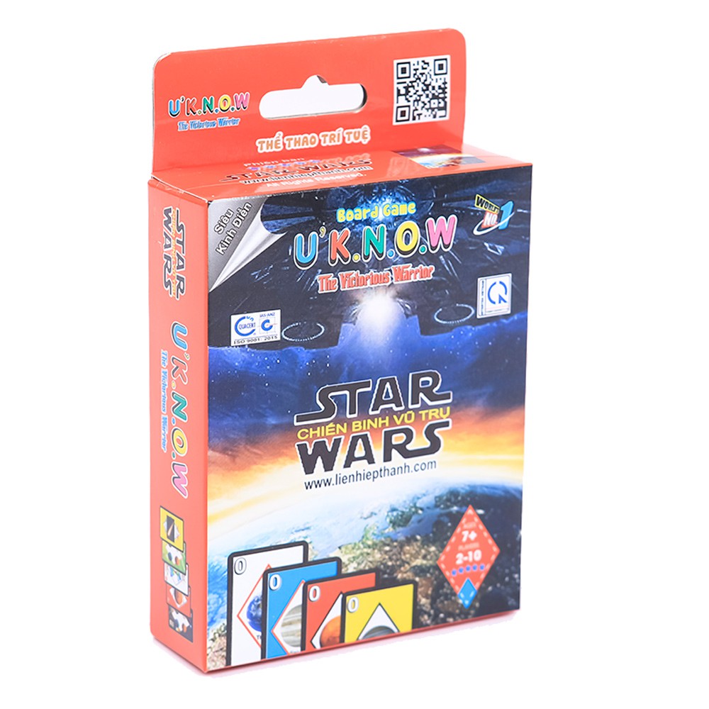 Board Game UNO - U'K.N.O.W Phiên Bản Star Wars - Chơi theo số Sao trong Vũ trụ [Chính hãng AAA-LHT]