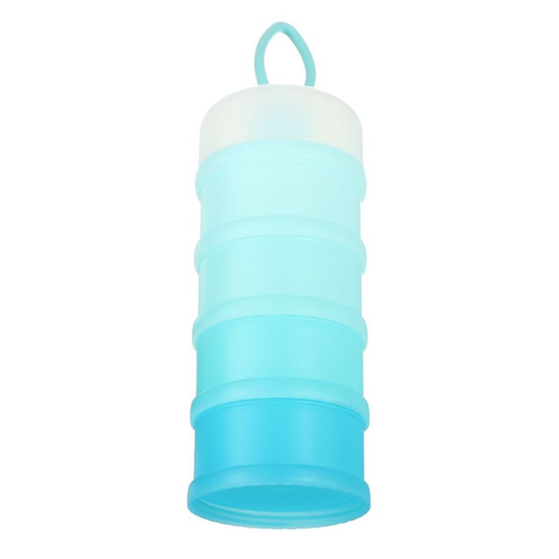 Hộp Đựng Sữa Bột Em Bé 4 Tầng Màu Sắc Ngọt Ngào Kích Thước Nhỏ Gọn Tiện Dụng