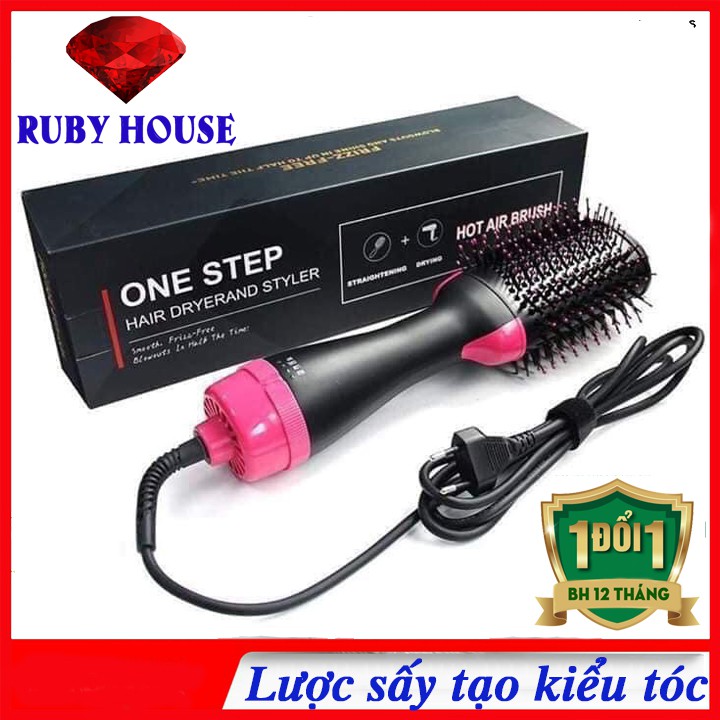 Lược sấy tóc đa năng Onestep, lược sấy tóc xoay 360 độ vừa sấy tóc vừa tạo kiểu-Ruby House